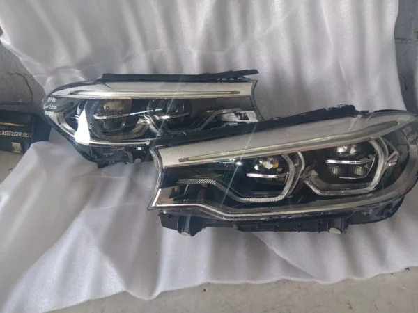 Elevate your 2017-2020 BMW 5 Series (M5 F90, G30, G31) with these premium LED Adaptive Headlights. Engineered to perfection, these state-of-the-art lighting solutions offer superior visibility, enhanced safety, and a dynamic aesthetic upgrade.